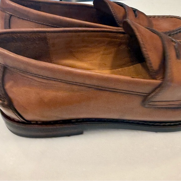 POLO RALPH LAUREN Alston Mens Penny Loafers Brown Size 7 D NEW See Description - Picture 4 of 12